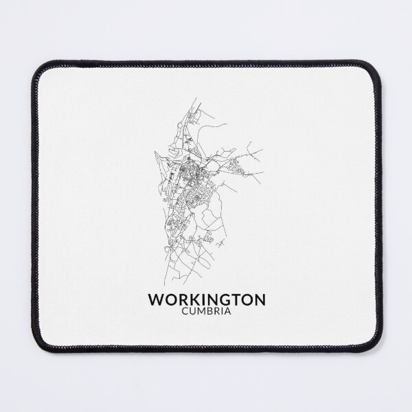 Item preview, Workington, Cumbria - Road Map designed and sold by Cumbria Guru.