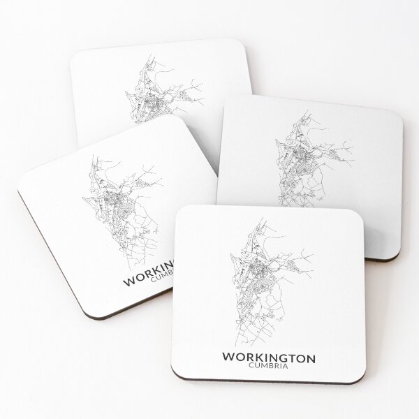Item preview, Workington, Cumbria - Mapa de carreteras designed and sold by Cumbria Guru.