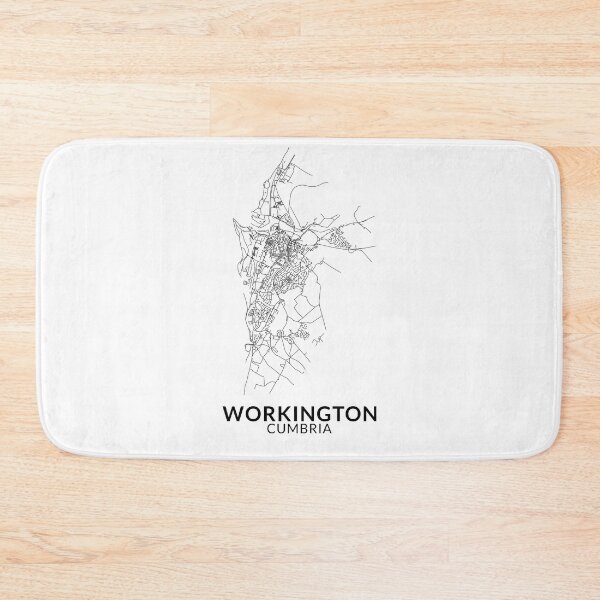 Item preview, Workington, Cumbria - Road Map designed and sold by Cumbria Guru.