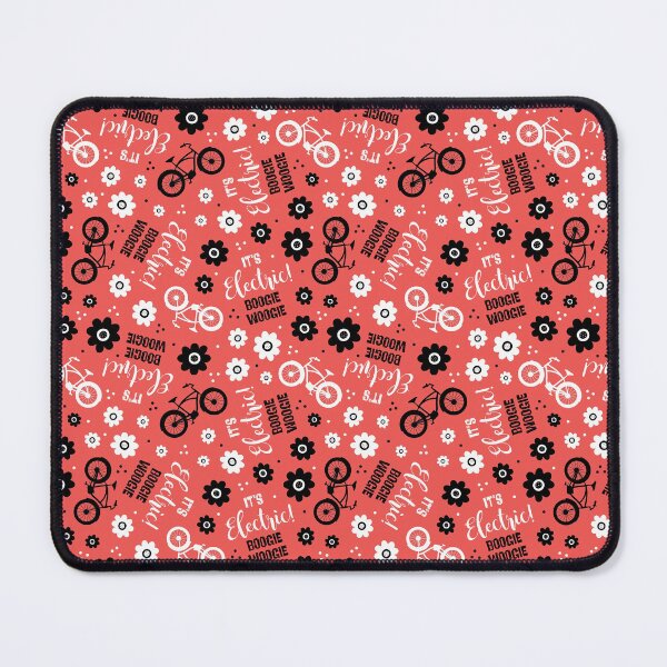 Item preview, It's Electric Boogie Woogie EBike Floral Coral designed and sold by KrisInStitches.