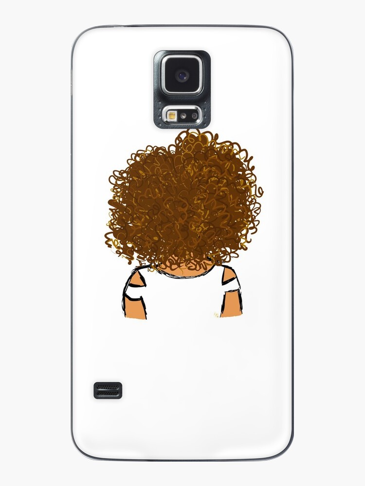 Girl With Curly Hair Gold Souls Original Sketch Case Skin For Samsung Galaxy By Goldsouls Redbubble