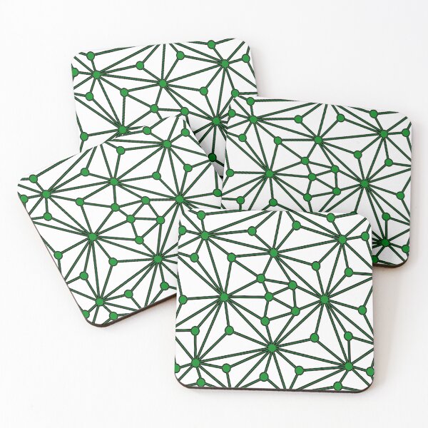 Item preview, Abstract geometric pattern - green. designed and sold by K.S ART.