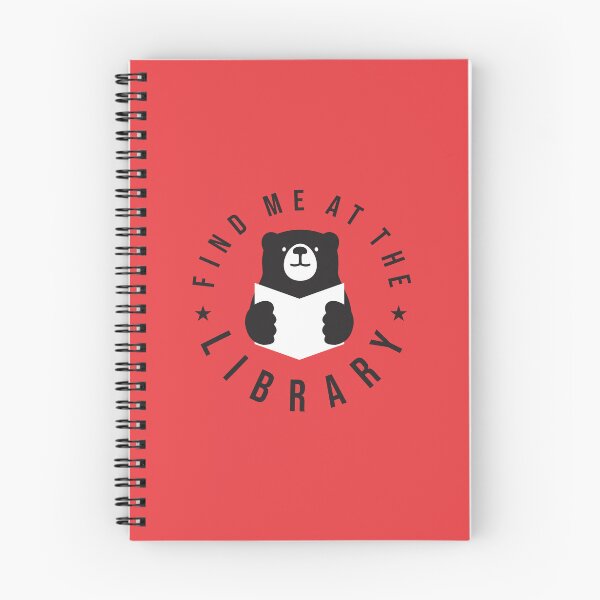 Item preview, Find Me At The Library, National library week, Cool, Cute Bear reading book designed and sold by Rajan Supal.