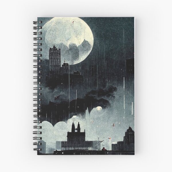 Item preview, Night Darkmoon on a Grey Cloudy Sky Sticker designed and sold by TheCreativeFab.