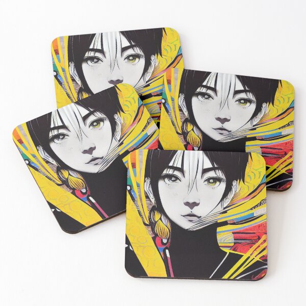 Item preview, girl portrait manga drawing designed and sold by Sparrow  Creative Studio.