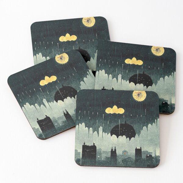 Item preview, Night Darkmoon on a Grey Cloudy Sky Sticker designed and sold by TheCreativeFab.