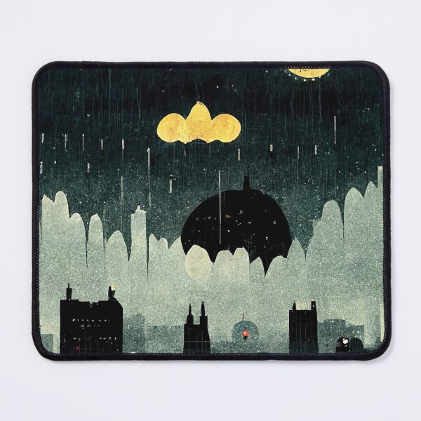 Item preview, Night Darkmoon on a Grey Cloudy Sky Sticker designed and sold by TheCreativeFab.