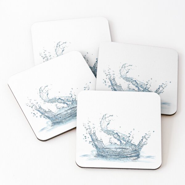 Item preview, Blue and white water splash. White background. designed and sold by janesg.