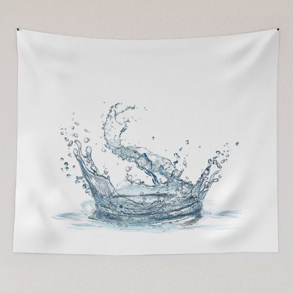 Item preview, Blue and white water splash. White background. designed and sold by janesg.