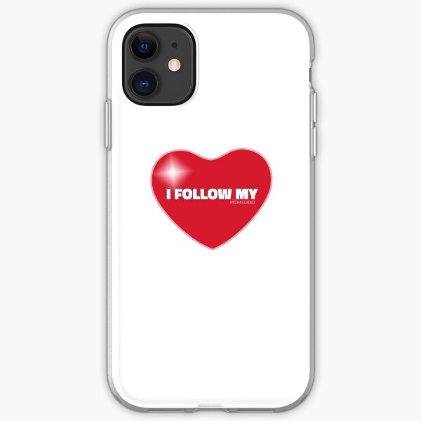 I Follow My ❤ (Red) iPhone Soft Case