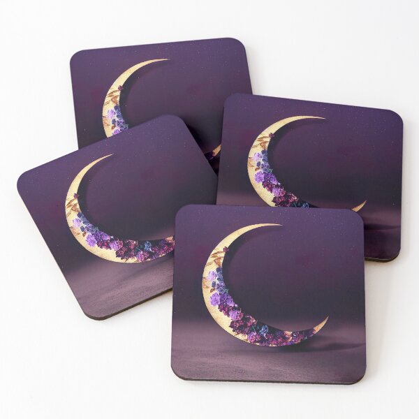 Item preview, Night Arabian Purple Darkmoon on a Grey Cloudy Sky Sticker designed and sold by TheCreativeFab.