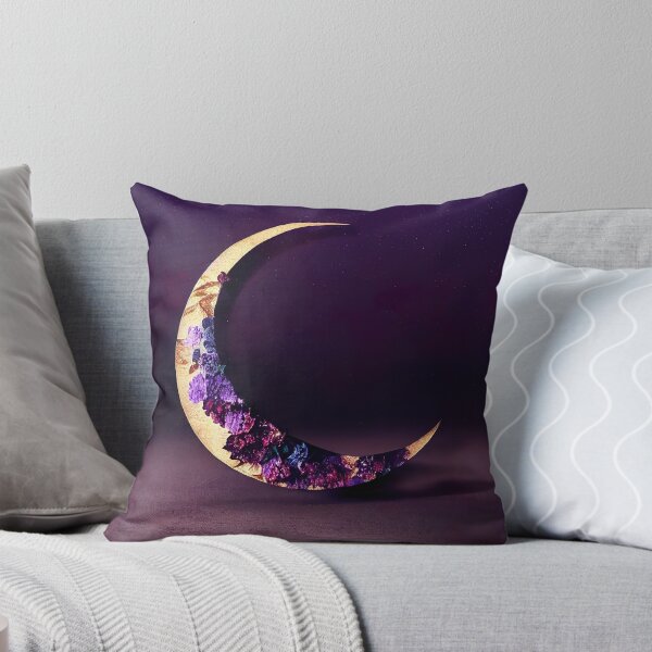Item preview, Night Arabian Purple Darkmoon on a Grey Cloudy Sky Sticker designed and sold by TheCreativeFab.