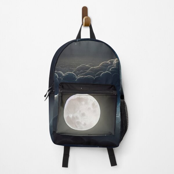 Item preview, Night Darkmoon on a Grey Cloudy Sky Sticker designed and sold by TheCreativeFab.