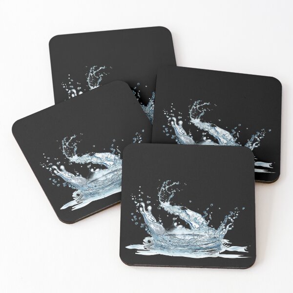 Item preview, Blue and white water splash. Black background. designed and sold by janesg.