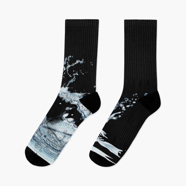 Item preview, Blue and white water splash. Black background. designed and sold by janesg.