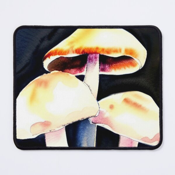 Item preview, Mushrooms watercolor painting designed and sold by Mirarima.