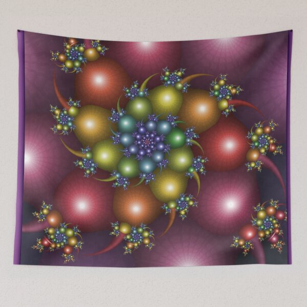 Item preview, Colourful Spiral Fractal designed and sold by pinkal.