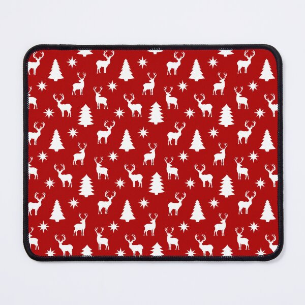 Item preview, White Reindeers and Christmas Trees designed and sold by BelloniArtShop.