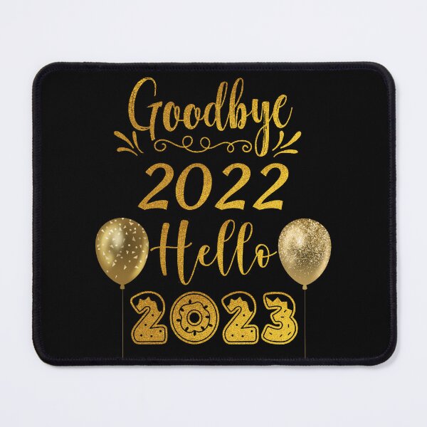 Item preview, Goodbye 2022 Hello 2023 Golden Glitter Balloons designed and sold by Karry-Pat.