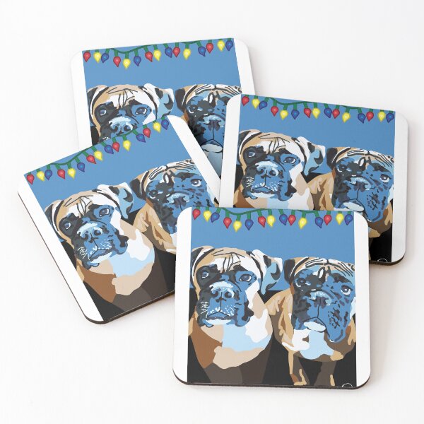 Item preview, Dogs under the Christmas Lights designed and sold by GiaMarieArt.