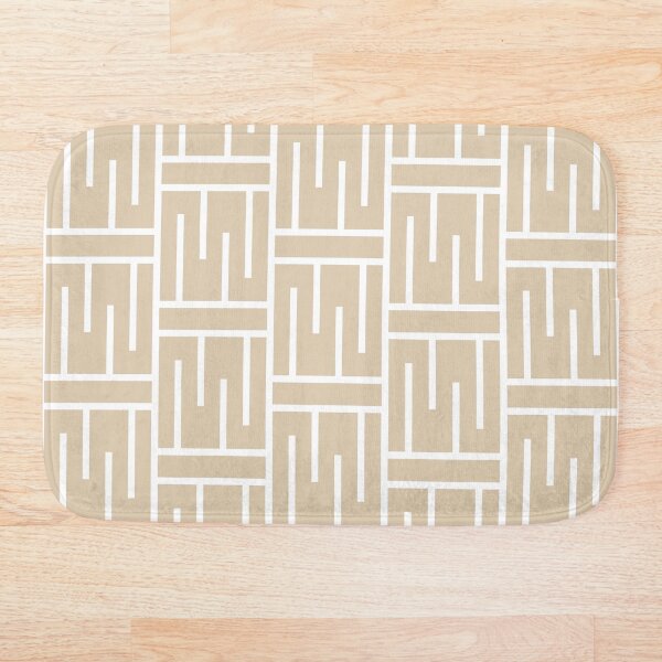 Artikelvorschau, Khaki White Minimal Line Art Pattern 3 Pairs Valspar 2023 COTY Holmes Cream 3004-10B entworfen und verkauft von ColorOfTheYears.