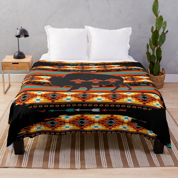 Item preview, Bison With Native American Pattern - Western Design designed and sold by handsoftime2020.