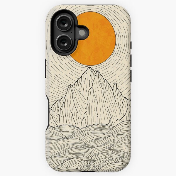 Item preview, The sun over the mountain waves designed and sold by Swadeillustrations.