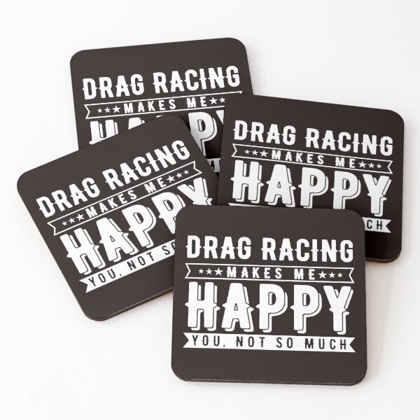 Item preview, Drag Racing Makes Me Happy, Funny Speed Racing, Dragster designed and sold by Aerial Addicts.