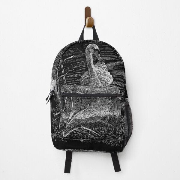 Item preview, Swan Lake at Sunset (scraperboard) designed and sold by Painting By Nature.