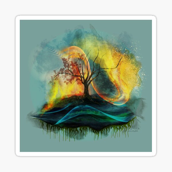 heat wave Sticker