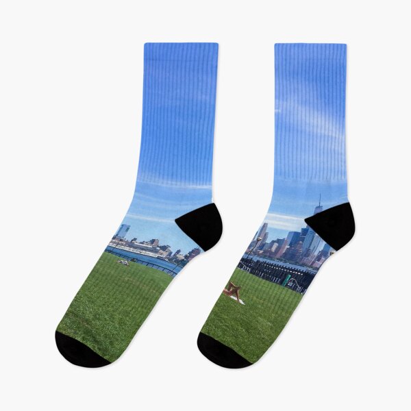 Item preview, Manhattan NYC Skyline Skyscrapers Hoboken NJ designed and sold by eleonoraingrid.