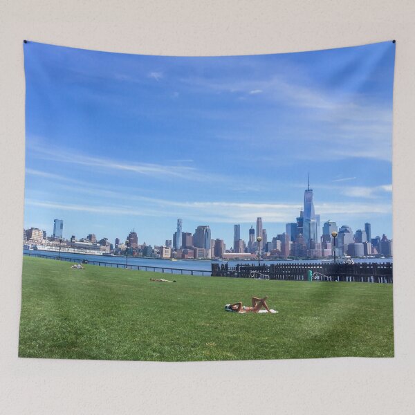 Item preview, Manhattan NYC Skyline Skyscrapers Hoboken NJ designed and sold by eleonoraingrid.