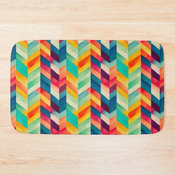Item preview, Retro geometric watercolor pattern designed and sold by DottedLinePrint.