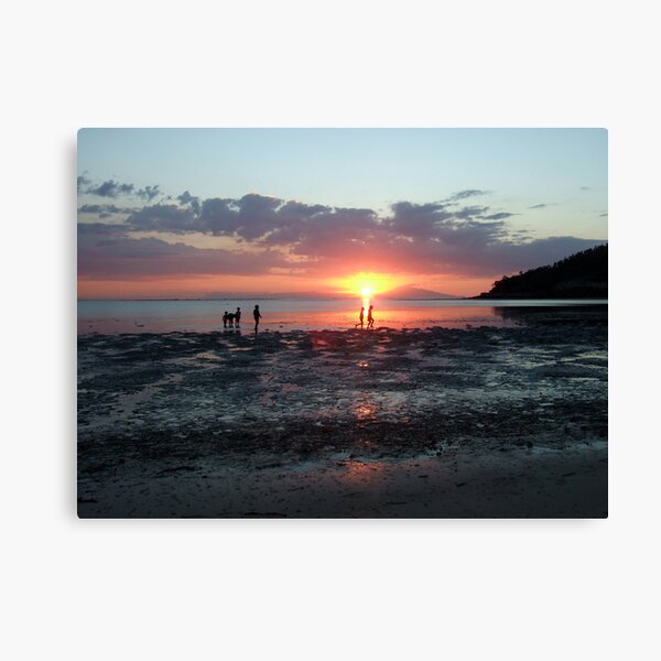 Sunset at Christo Rei by Richard Jones Canvas Print