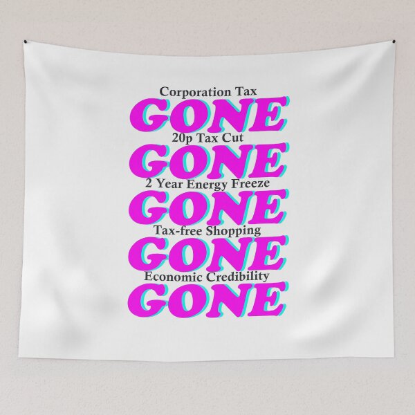 Item preview, Gone! Gone! Gone! UK Prime Minister Backtrack on Policies designed and sold by MimsTees.