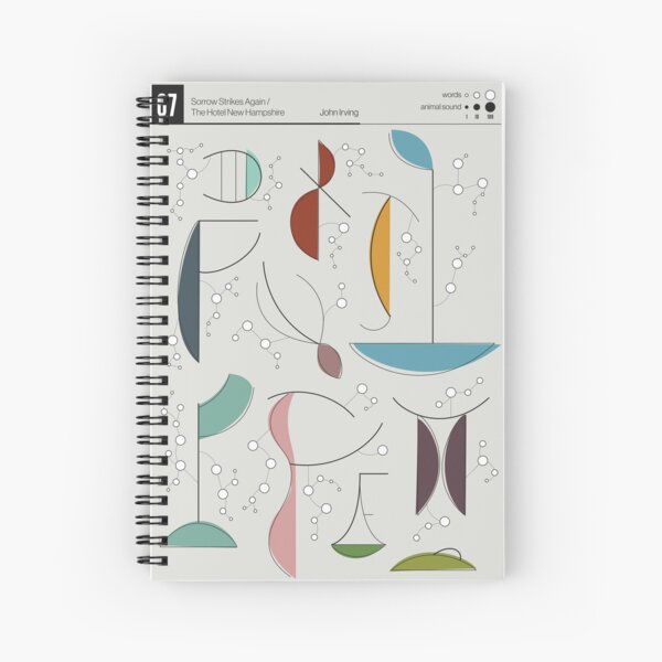 Chapter 07 The Hotel New Hampshire - Data-art Spiral Notebook