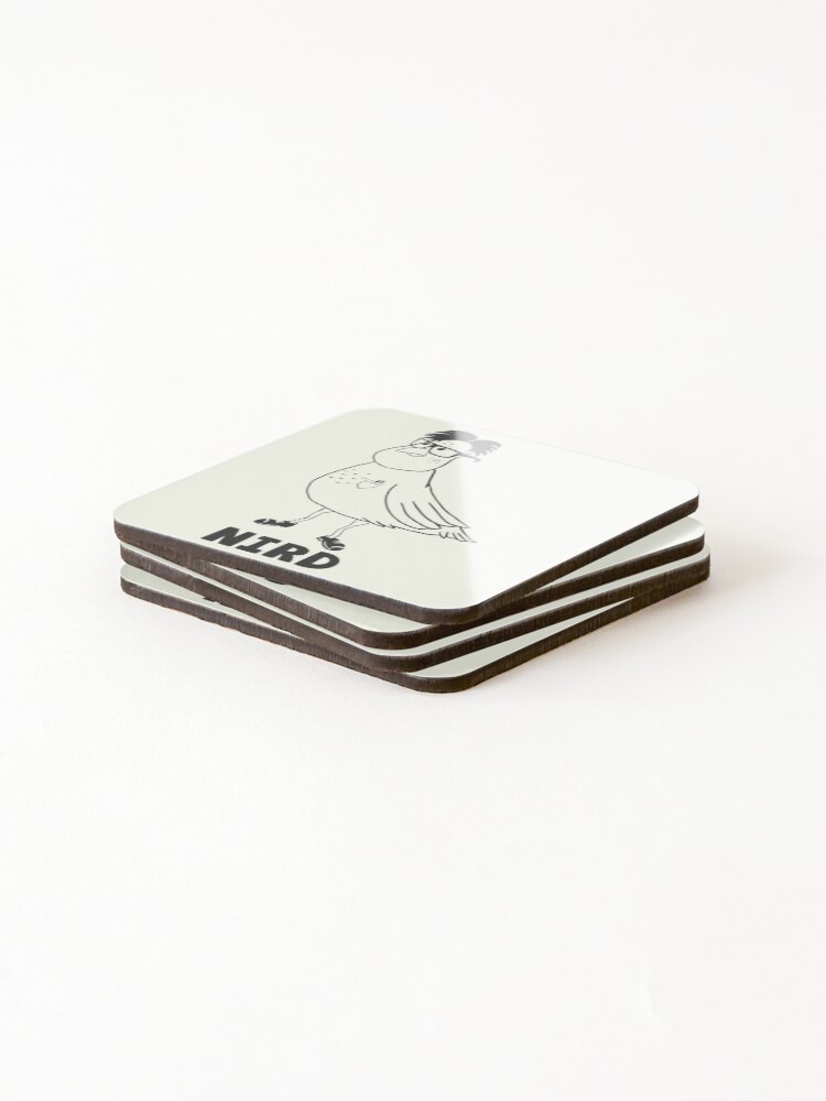 Thumbnail 4 of 5, Coasters (Set of 4), Nird designed and sold by RixzStuff.