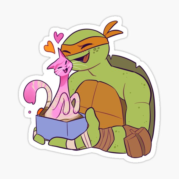 "Mikey and ice cream Kitty" Sticker for Sale by VioletBerryArt Redbubble