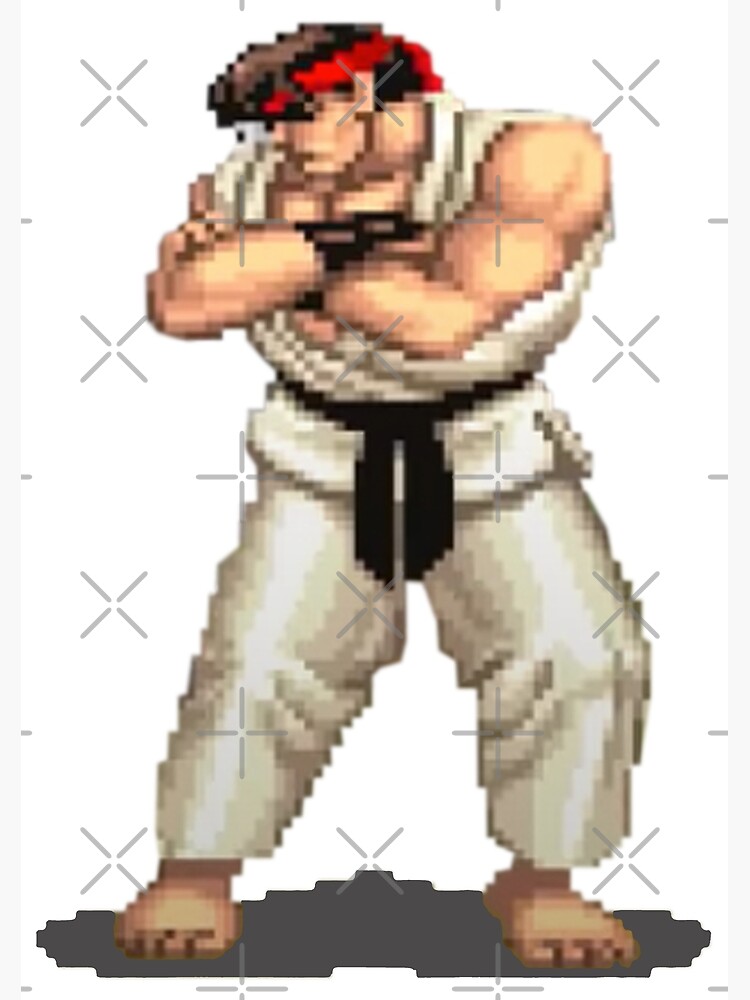 Street Fighter Ii Ryu Defeated Poster