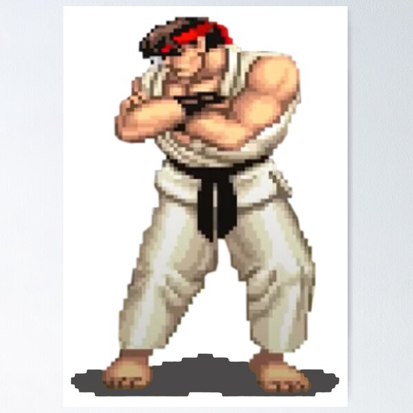 Ryu Street Fighter 2 official sprite victory perler beads /