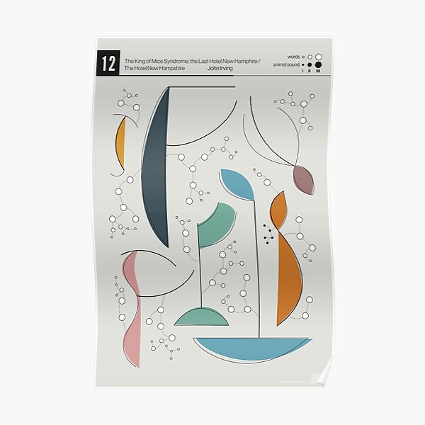 Chapter 12 The Hotel New Hampshire - Data-art Poster