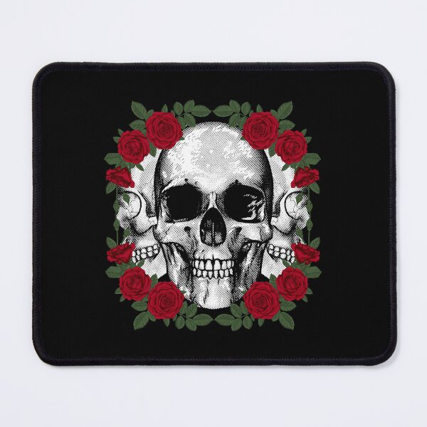 Item preview, Triple Skull With Roses Art Design Draw Street Art designed and sold by BK-Fishing.