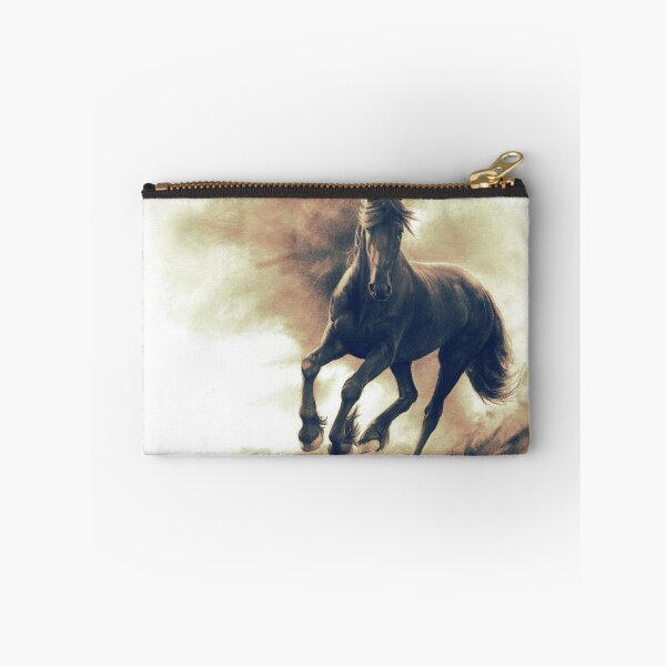 Item preview, Black Horse in Storm Powerful Drawing Design | Galopping Horse Gifts designed and sold by Thubakabra.
