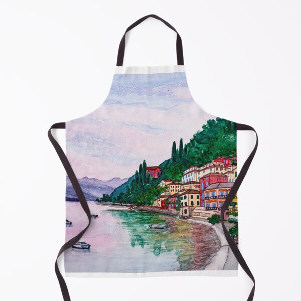 Item preview, Lake Como, Varenna Village at Sunset designed and sold by ArinasFineArt.