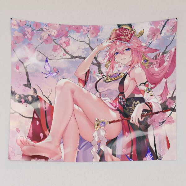Item preview, Beautiful Legs Guuji Yae Genshin Impact designed and sold by genshinwaifus.