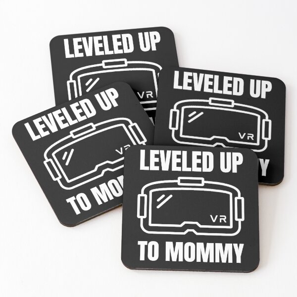 Item preview, Leveled Up To Mommy Coolest Virtual Reality Gift For Kids Birthday VR Gift Mom designed and sold by DadJokeDescript.