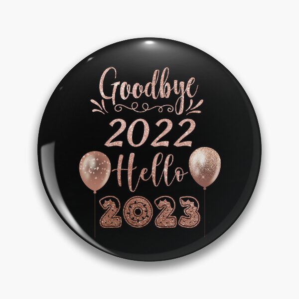 Item preview, Goodbye 2022 Hello 2023 Glitter Rose Gold Balloons designed and sold by Karry-Pat.