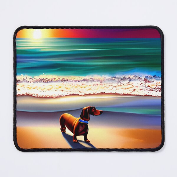 Item preview, Dachshund Beach Art designed and sold by GwendolynFrost.