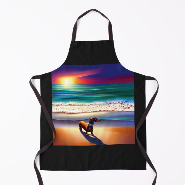 Item preview, Dachshund Beach Art designed and sold by GwendolynFrost.