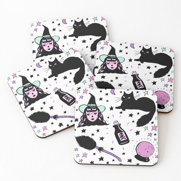 Item preview, Witchy halloween pastel pattern designed and sold by CArabella91.